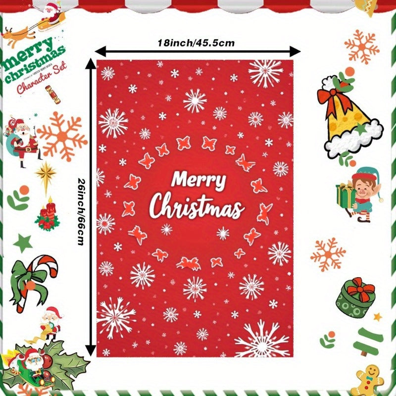 Merry Christmas Kitchen Decor: 1 Tea Towel (18 x 66.04 cm) perfect for the Winter Season and Holiday Decorations from FKOEC