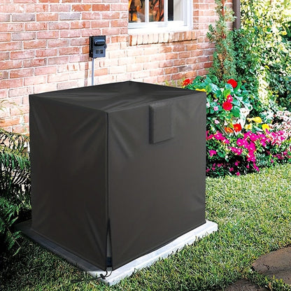 Durable Outdoor Air Conditioner Cover - Constructed with 600D Oxford Fabric, Square Vertical AC Hood, Protects against Rain, Sun, and Snow, Made from Polypropylene Material, No Electrical Power Required