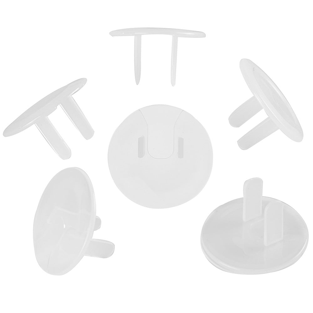 Clear Kids Protector Electric Safety Cap with 12 pieces, intersect design.