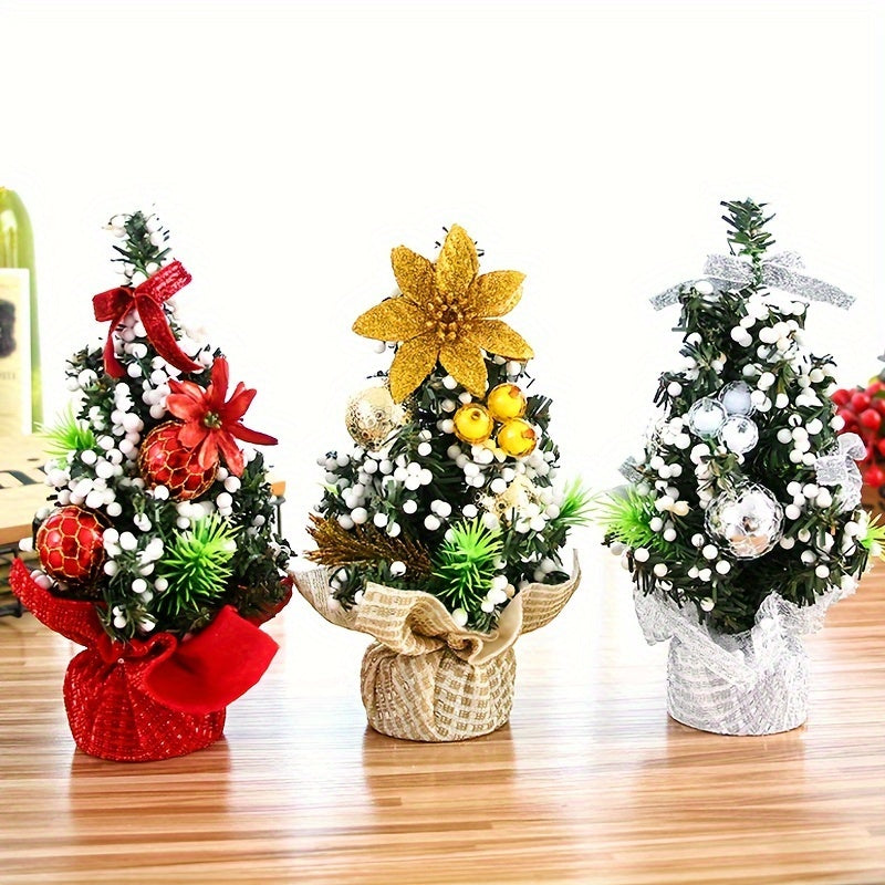 Mini Christmas tree table ornament gift ball.