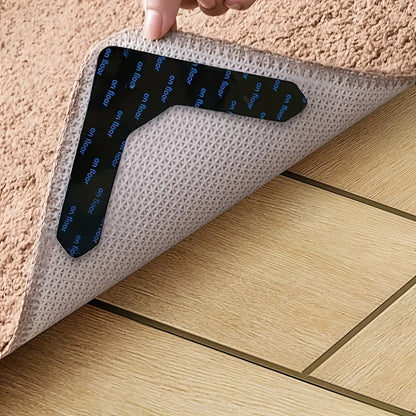 High Quality Carpet Anti-slip Stickers - Set of 4, 8, 12, or 32 pieces. Ideal for Rugs in Living Room, Dining Room, or Bathroom. Prevents Floor Mat from Slipping, Moving, and Rolling Edges.