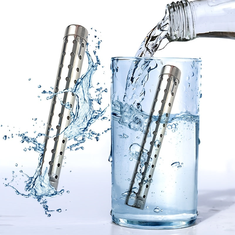 Portable Metal Alkaline Water Stick Purifier - No Electricity Required! Enjoy Instant Purified Drinking Water Anywhere, Perfect for Travel and Outdoor Activities.