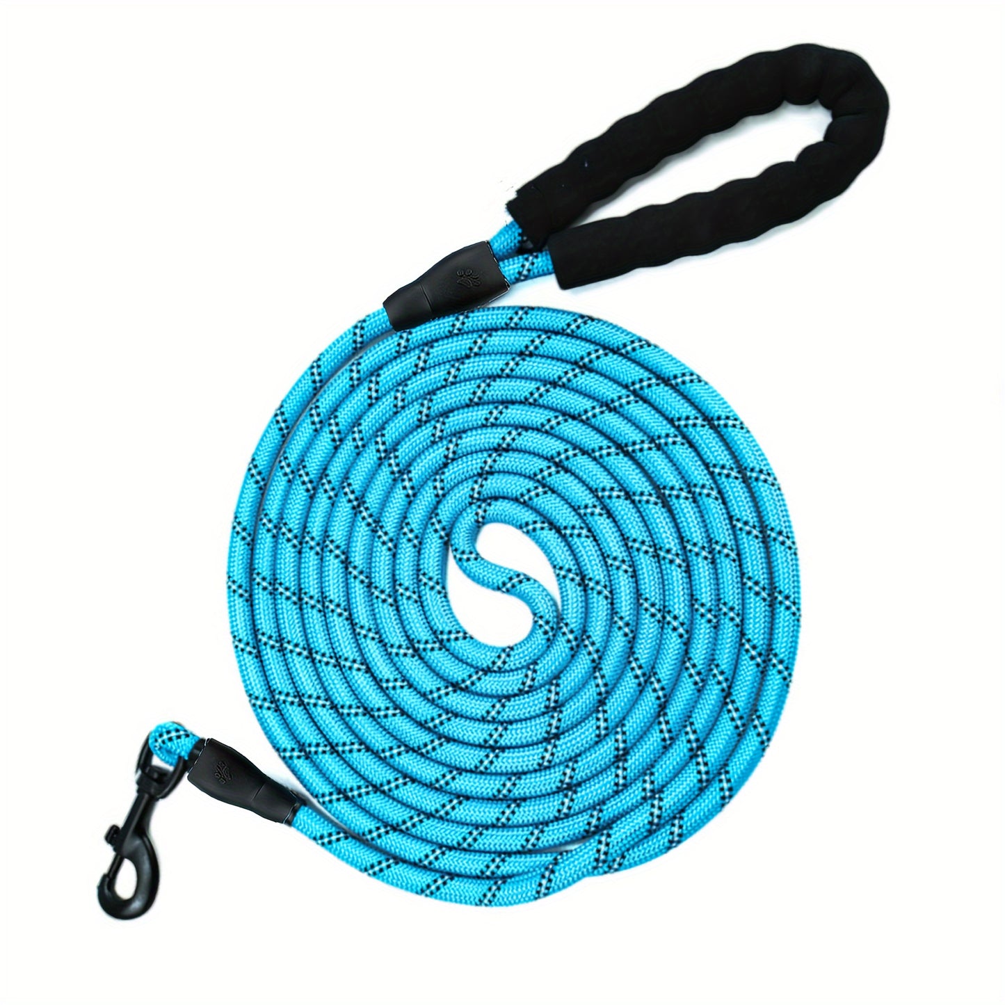 Reflective round rope leash for medium and large dogs.