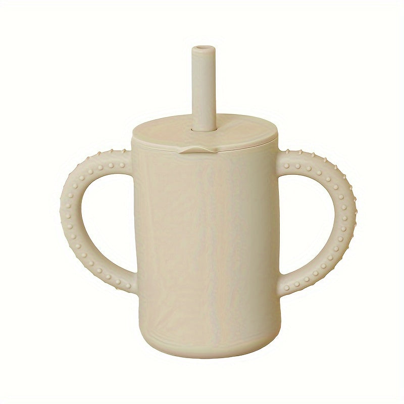 Sippy Cup for Toddlers: Silicone Material with Straw, BPA-Free, Durable, and Leak-Proof - Ideal for Children 0-3 Years Old