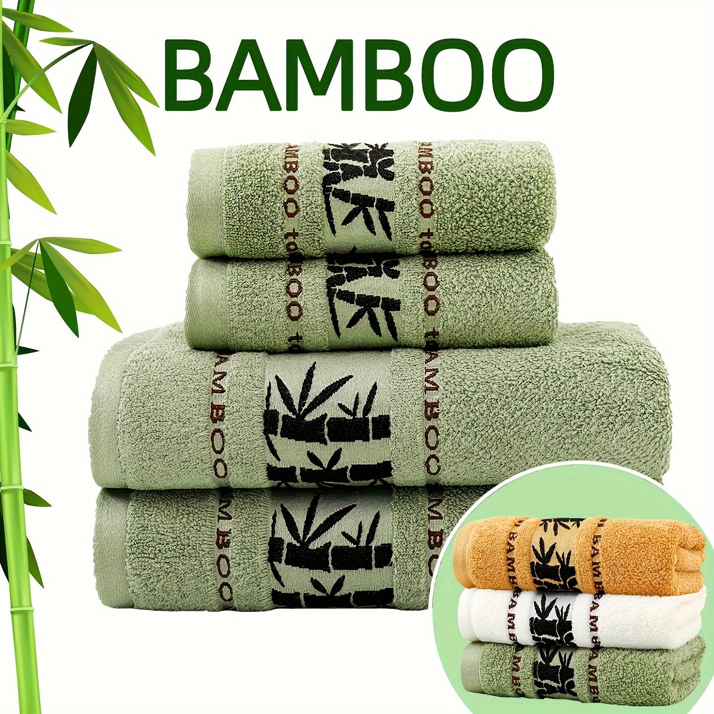 Self Flying Bamboo Fiber 4-dona sochiq to'plami 2 qo'l sochiq va 2 hammom sochiqni o'z ichiga oladi. Suvni yaxshi so'raydi, tez quriydi, juda yumshoq va teriga do'st. Uy hammomida foydalanish uchun ideal.