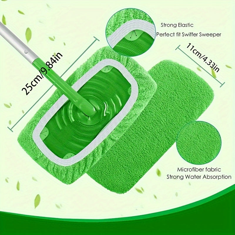 Swiffer Mop Compatible Cloth, Ideal for Wet and Dry Cleaning with Rotating Mop Head.