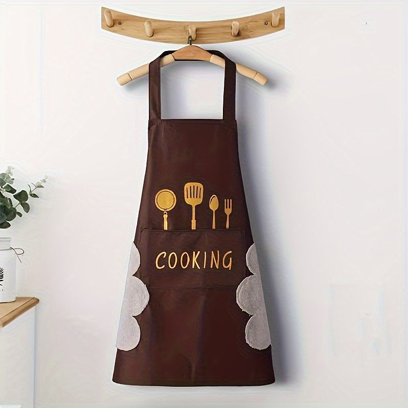 Stay fashionable in the kitchen with our durable Polyester Apron! Designed with a thick, waterproof and oil-resistant material, featuring a waist design for added comfort. Perfect for all your cooking and household tasks. Makes a wonderful Christmas gift