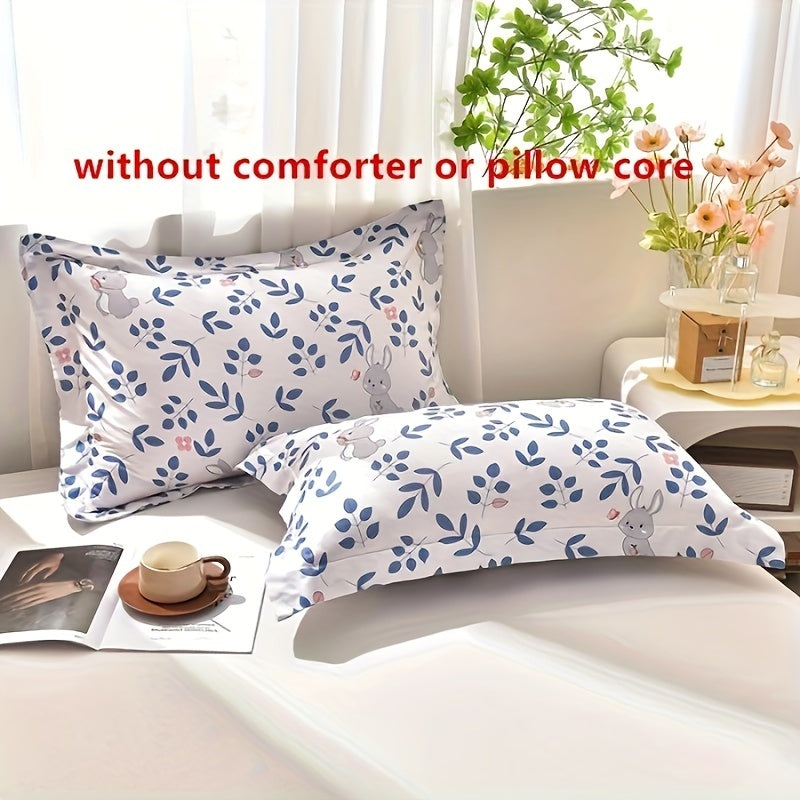 2 Pack of Washable Fabric Pillowcases Made with Skin-friendly Material