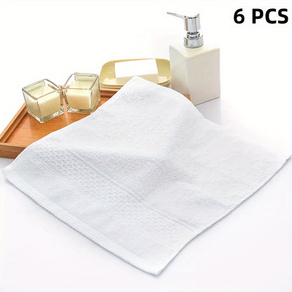 6-piece cotton towel set perfect for the home bathroom. Absorbent, quick-drying, super soft, and skin-friendly. Ideal bathroom supplies.