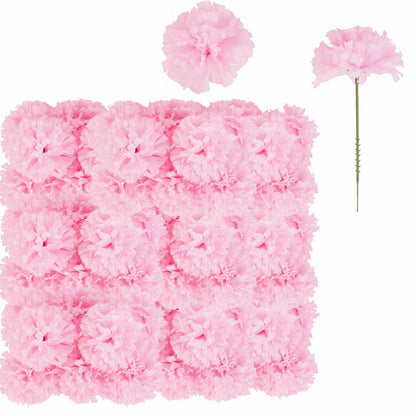 50 pieces of Eternal Blossom silk carnation flower for DIY wedding decorations