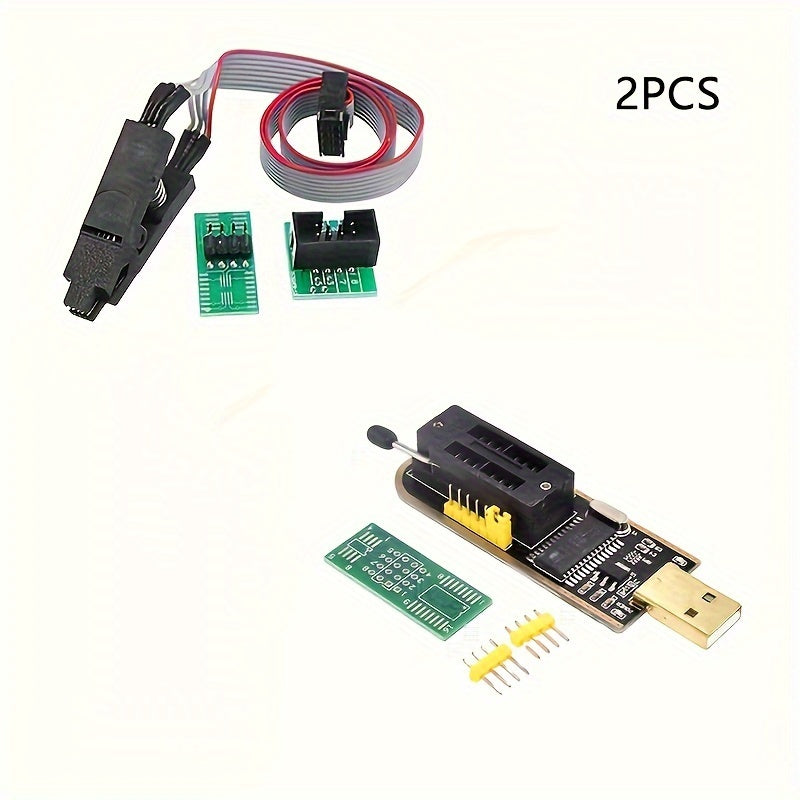 Rich Golden CH341A/B Programmer USB for burning BIOS FLASH 24 25 - 1pc 2pcs.