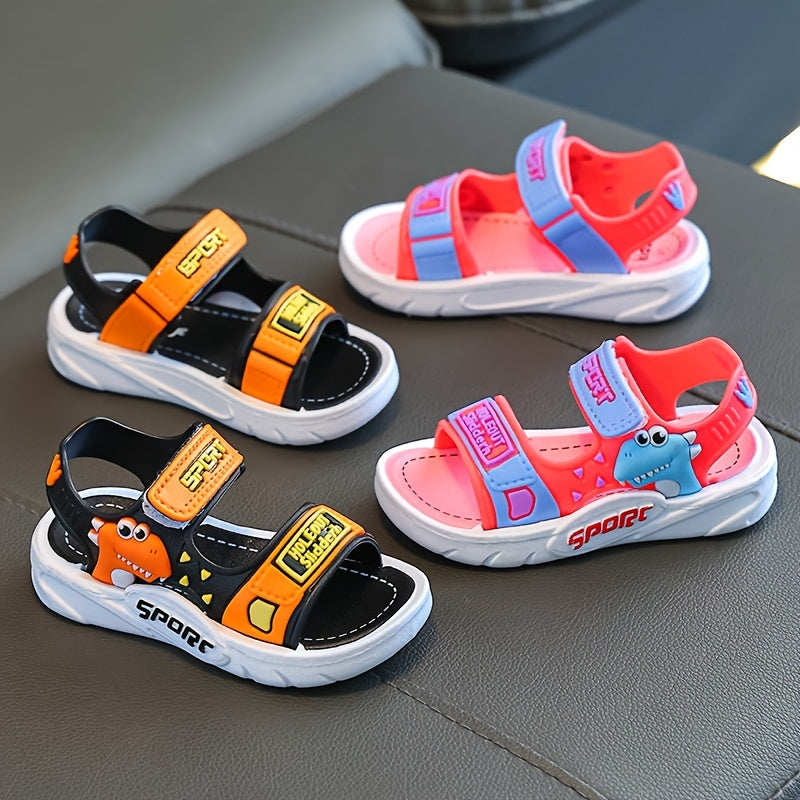 PEYOUR Summer Sandals 2024 for Kids - Stylish Soft Sole Beach Footwear with Breathable Hook-and-loop Closure, Colorful Patterns, and Comfortable Straps