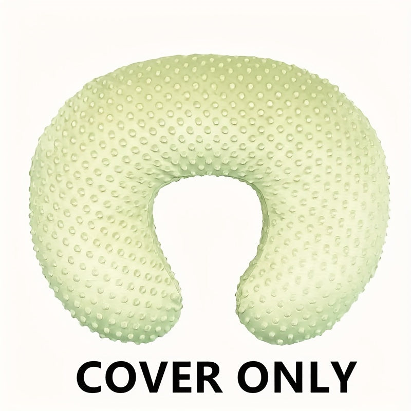 Soft and snug minky nursing pillow cover, ideal for breastfeeding and comfortable nursing for infants and babies.