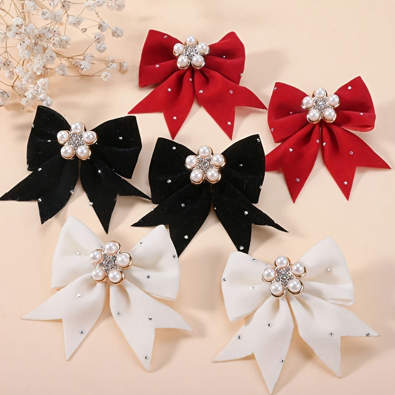 This set includes 14 handmade bow hair clips and pearl hair accessories that are ideal for daily wear and special occasions, making them versatile hair accessories for girls.