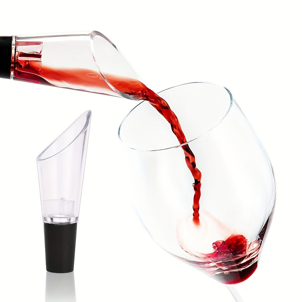 Luxurious wine opener set includes air pump opener, corkscrew, vacuum preserver, and unique wine glass - ideal for holidays and kitchen essentials.