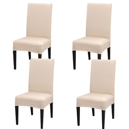 4/6 stretchable dining chair covers - removable, washable seat protector for easy cleaning and decorative style.