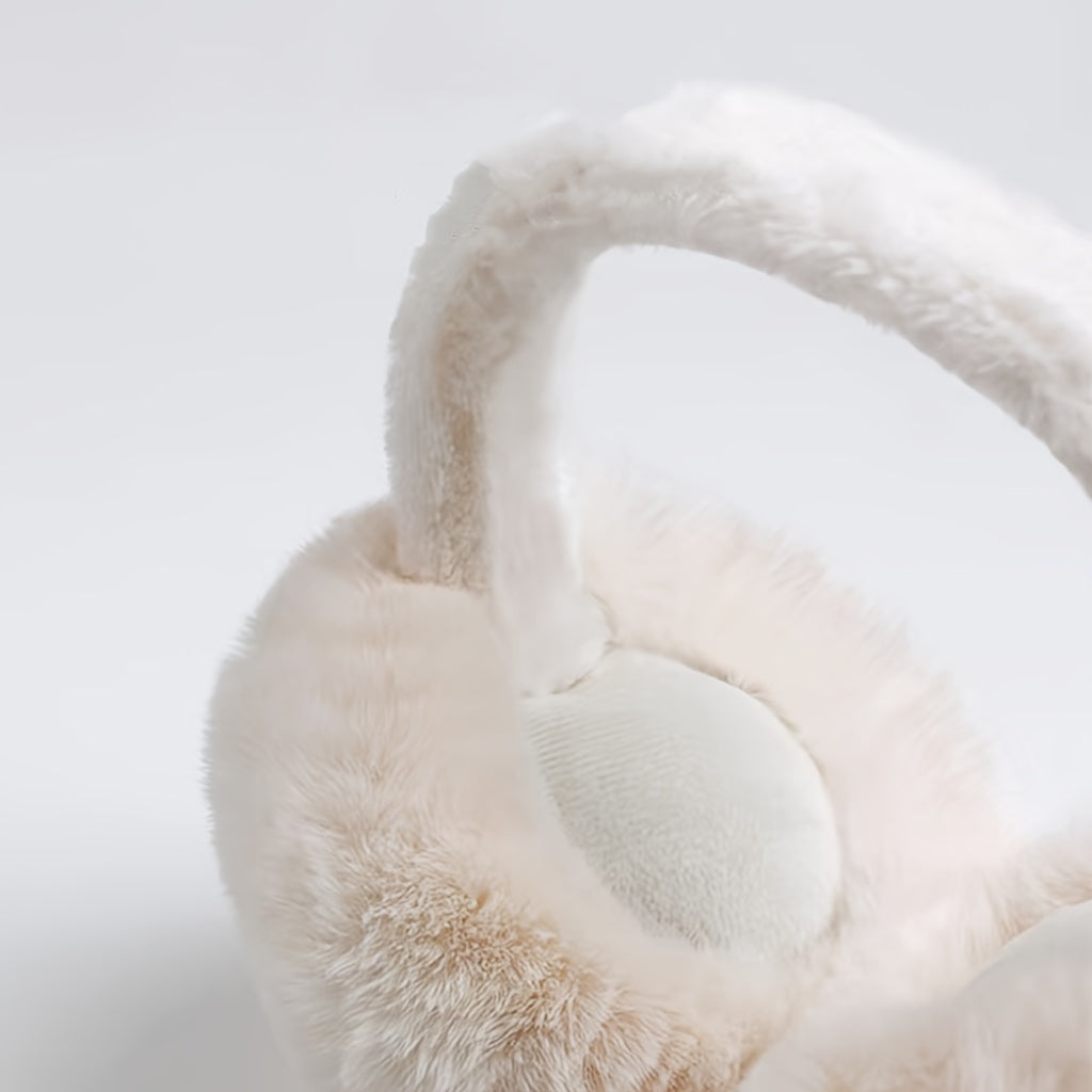 Stay Warm in Style with Velour Winter Earmuffs - Soft and Foldable Ear Warmers for Adults, Hand Washable, Snug Fit for Cold Weather Protection