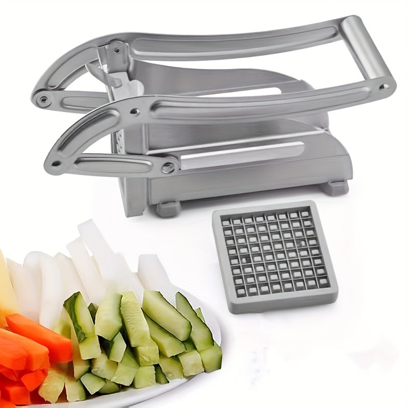 Multifunctional Stainless Steel Vegetable Cutter for Home Kitchen - Perfect for Dicing Potatoes and Making French Fries