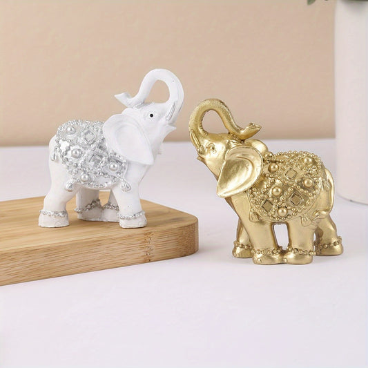 Small elephant craft ornament with European style.