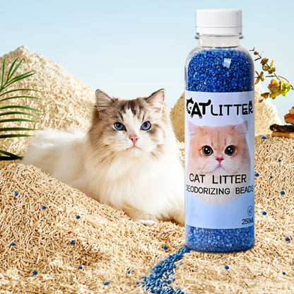 250ml Pet Deodorant for cat litter box odor control, can be flushed down the toilet. Suitable for cat litter boxes and pet cleaning.