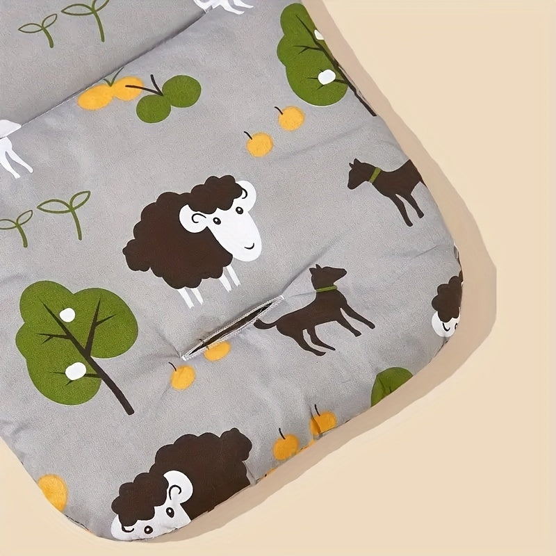 Soft and Cute Cartoon Cotton Pad for Stroller, High Chair, or Seat - Featuring Adorable Patterns