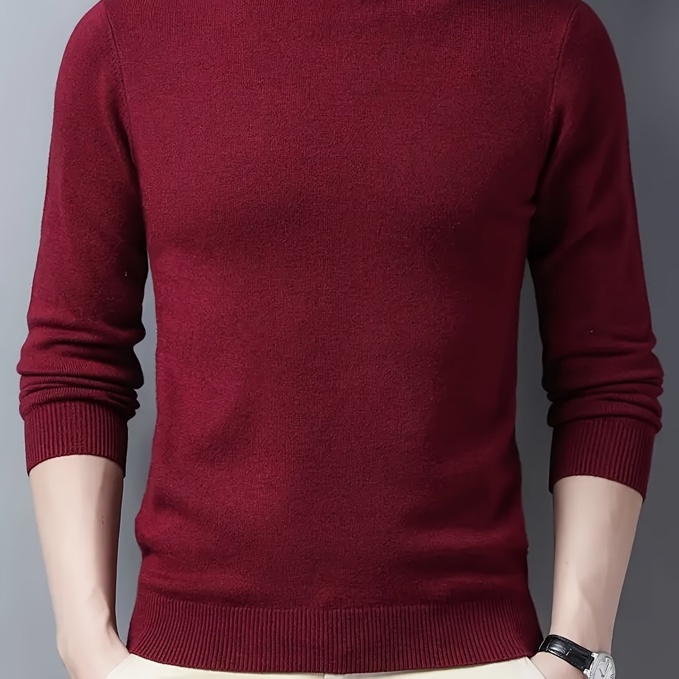 2024 New Men's Hooded Knitted Sweater