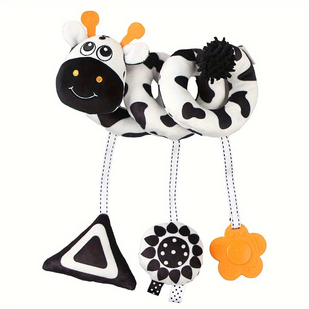 Experience the magic of USATDD Spiral Hanging Plush Toys for Baby Car Seats! These soft and high contrast activity animal educational toys are perfect for newborns, infant boys and girls ages 0-12 months. They make the perfect Christmas, Thanksgiving