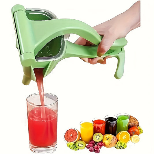 Compact, non-electric manual juicer for fruits and citrus.