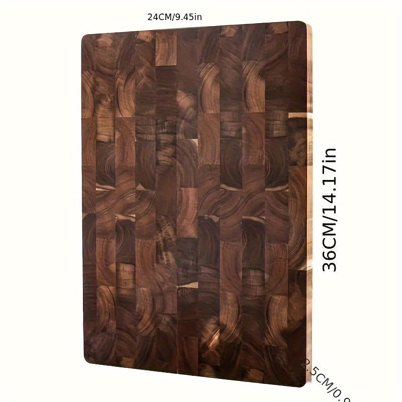 One piece of Acacia Wooden Cutting Board, suitable for chopping, serving cheese, charcuterie, meat, bread, vegetables, and fruits. Ideal for use in home kitchens, dormitories, and makes a great gift for family members.