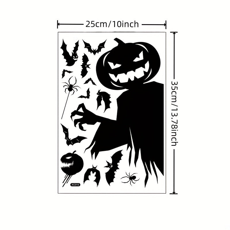 1pc Halloween & Monster Window Clings - No Electricity Required, Ideal for Party Decor