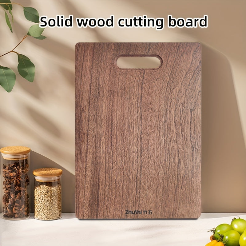 Mold-Resistant Sapele Hardwood Chopping Board, Double-Sided for Vegetable & Fruit Prep, Food Safe for Home Kitchen