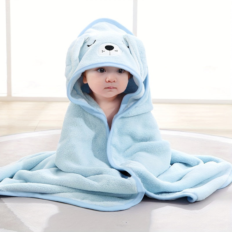 Gentle and Cute Hooded Baby Bath Towel - Ideal for Infants, Great for Holiday Gifting