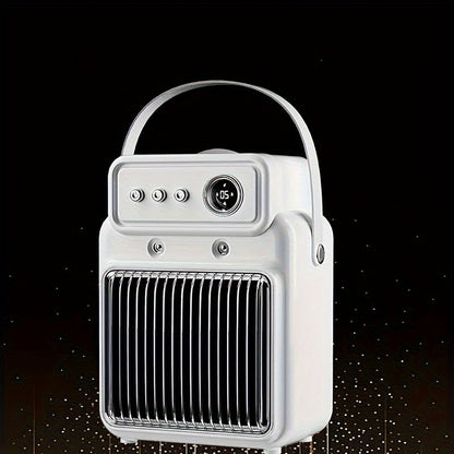 Stay warm and cozy with our 1200W Portable Electric Space Heater featuring a built-in humidifier. Enjoy fast heating, safe and quiet operation, and added peace of mind with a tip-over switch. The sleek polypropylene square design complements any space