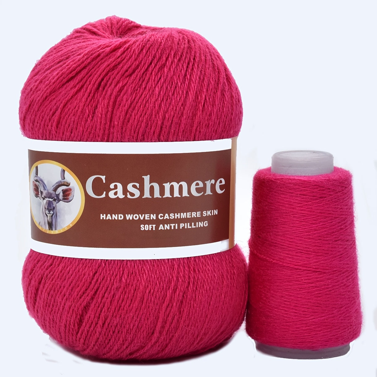 5 hand-woven cashmere blend yarns, 70% pure cashmere, 320m/350yd each in large (50g) & small (20g) skeins. Soft, anti-pilling for crochet & knitting. Ideal for scarves, sweaters, shawls in