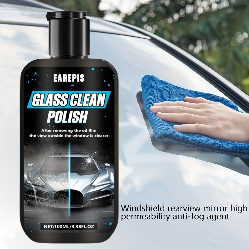 Paste for cleaning oil film on front glass of car