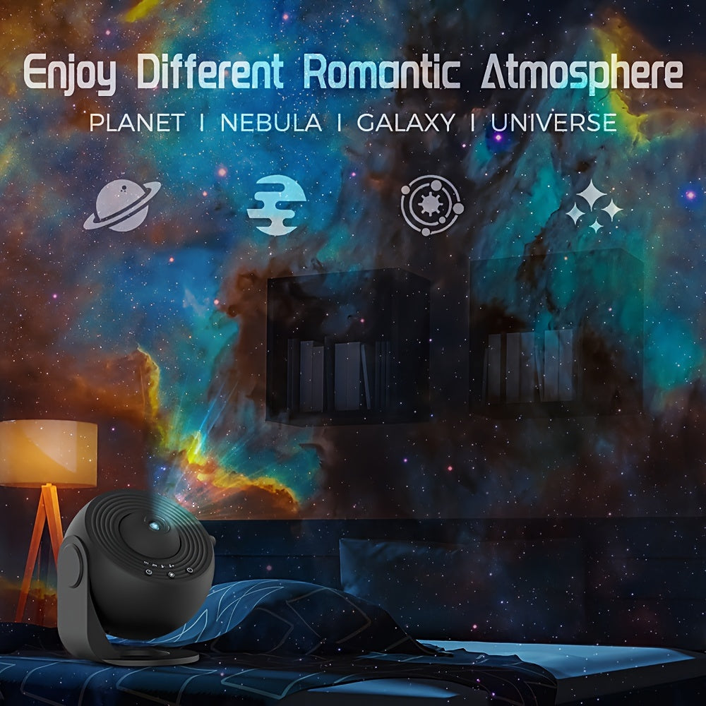 12-in-1 Star Projector: Bedroom Planetarium, Aurora, Night Light for Kids and Adults