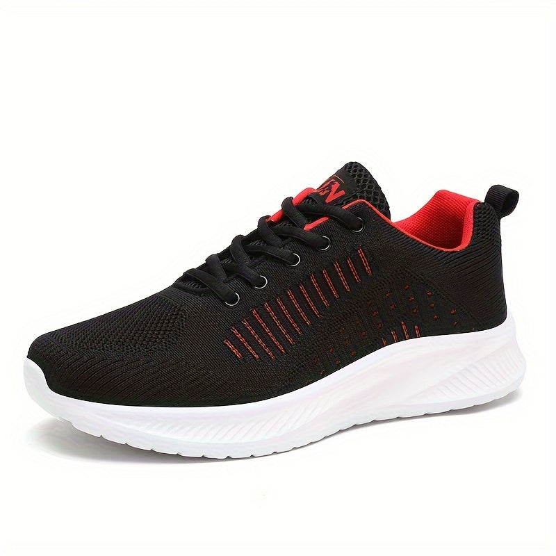 Men's lightweight and breathable lace-up sports shoes for road running, fitness, and casual wear.