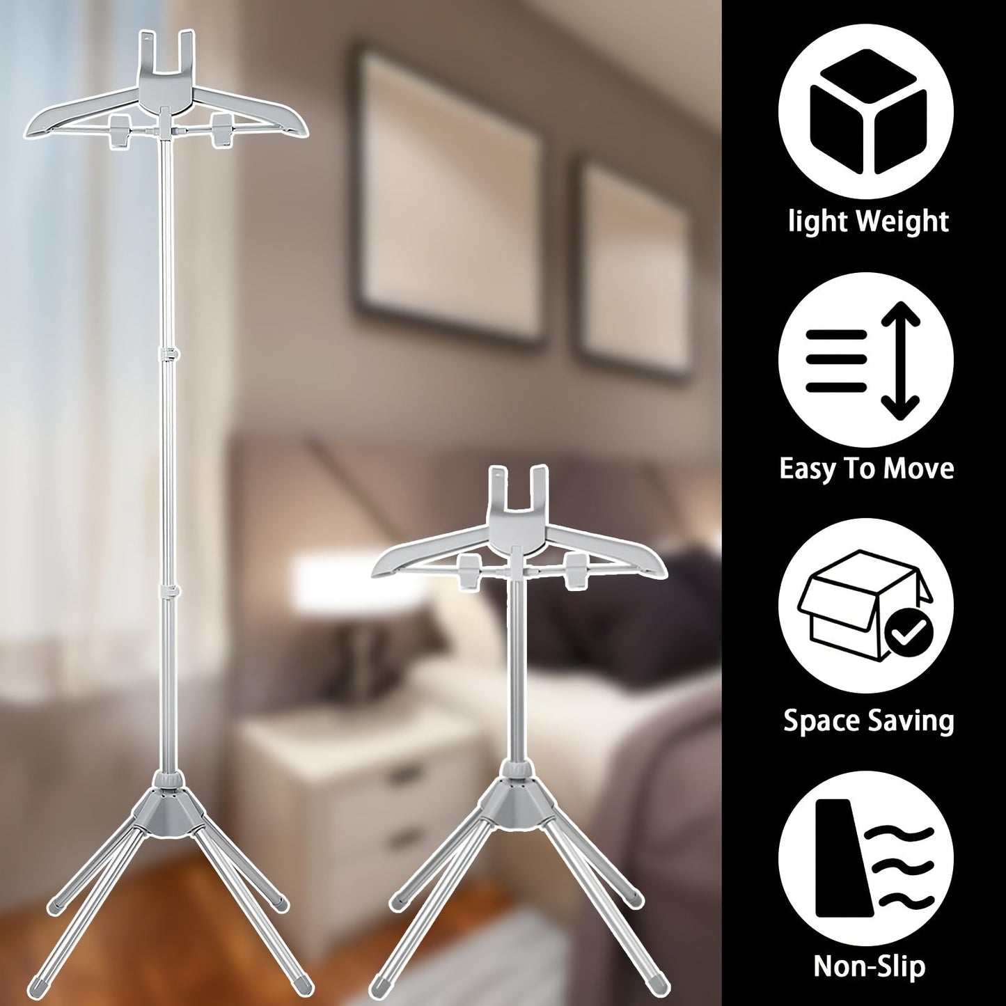 High-Quality Aluminum Alloy Garment Steamer Hanger - Long-Lasting Ironing Tool for Clothing