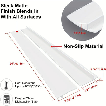 [Top Pick] Stove Counter Gap Cover - This flexible and heat-resistant cover is easy to clean and perfect for sealing spills between appliances, furniture, stoves, ovens, washers, and dryers.