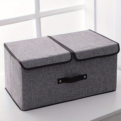 Retro storage box with lid for organizing panties, bras, toys, clothes, files, and household items in your wardrobe.