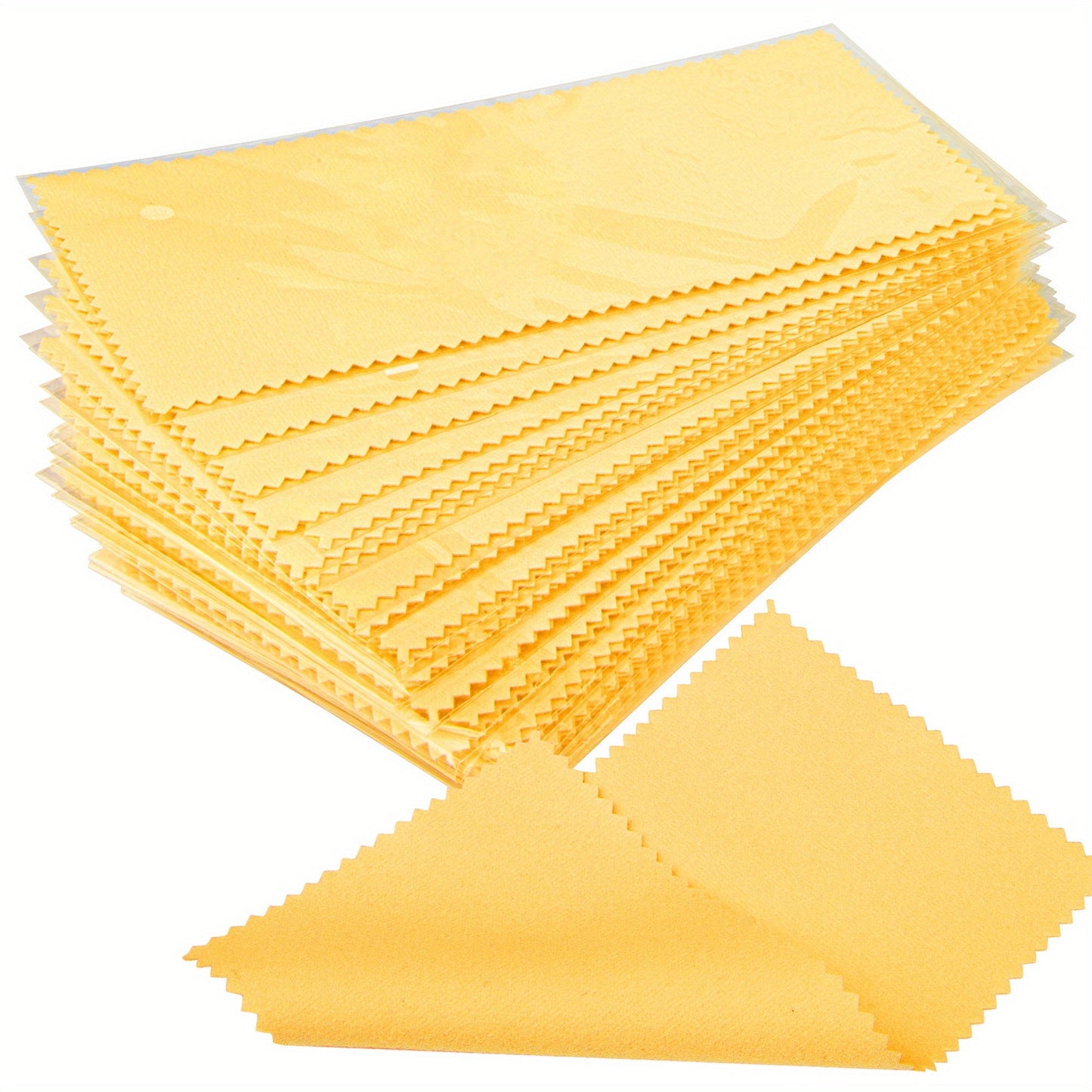 Jewelry Cleaning Cloth Set of 30 Pieces, Individually Wrapped, 8x16cm Polishing Cloth