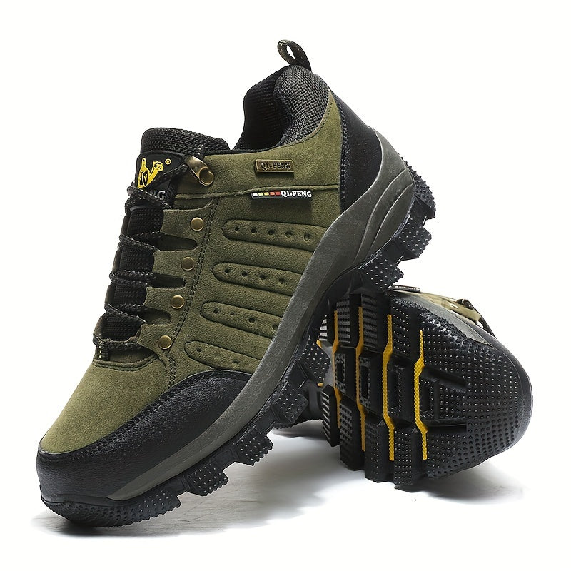 Sturdy men's hiking shoes: comfortable, breathable, lightweight, and skid-resistant for hiking, hunting, and camping.