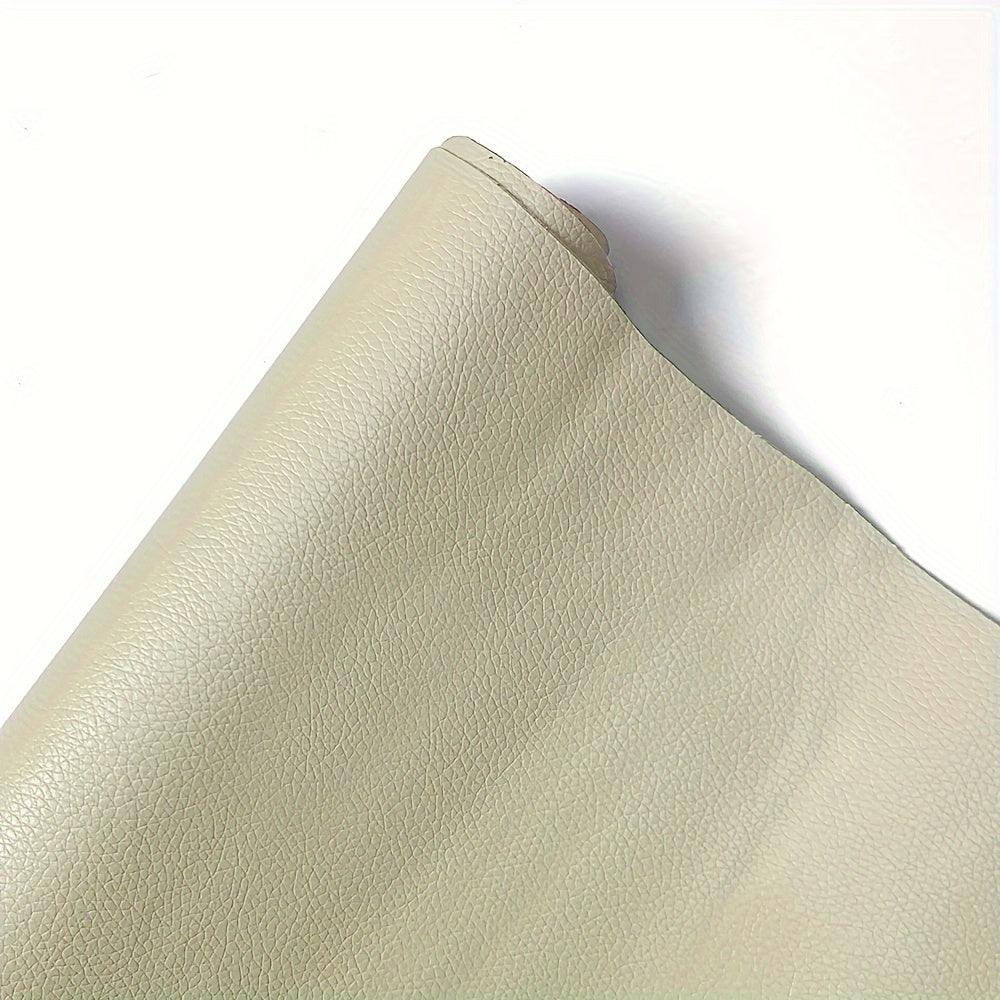 Get a roll of Self-Adhesive Soft Faux Leather Repair Film, measuring 35.0x50.01 cm. This waterproof and fade-resistant film is perfect for repairing sofas, car seats, and motorcycle seats. It's easy to apply with no power needed and comes in beige, light