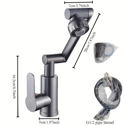 Zhaocaimao robotic arm faucet, versatile, adjustable, and splash-proof for various household use.