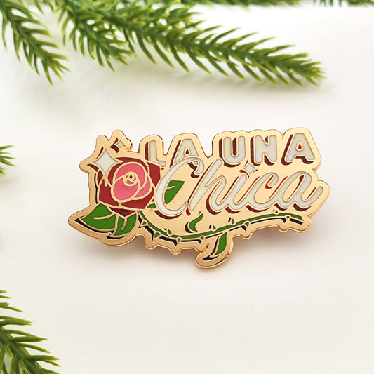 Add a touch of elegance with the 1pc ZERUPRIN Elegant Alloy Brooch. Featuring the "LA UNA Chica" Thorn Rose design, this irregularly shaped golden badge is a unique and eye-catching accessory for your collar, backpack, hat, or coat. It makes for a