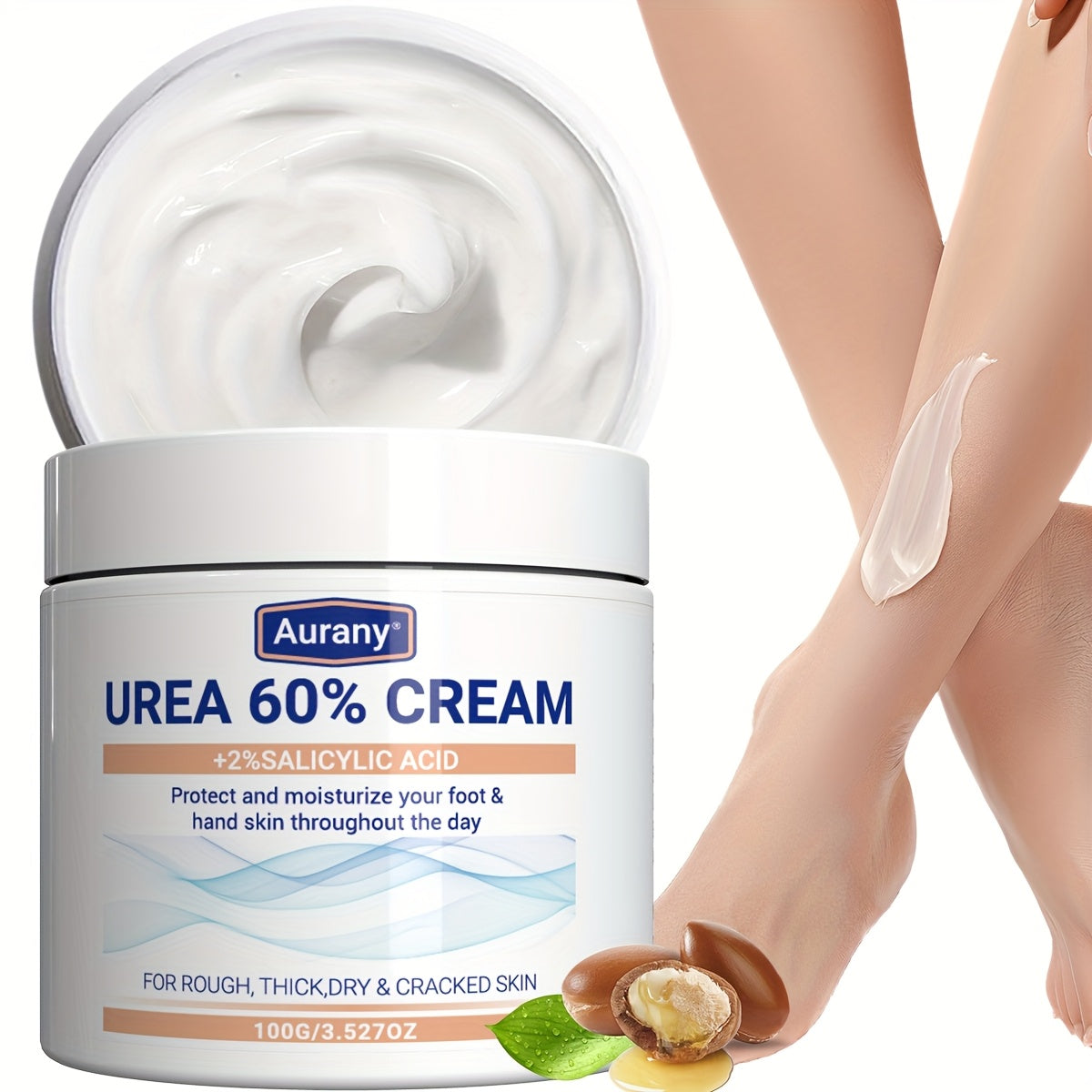 Urea Cream with Salicylic Acid for dry skin, moisturizes feet, knees, and elbows - 100G