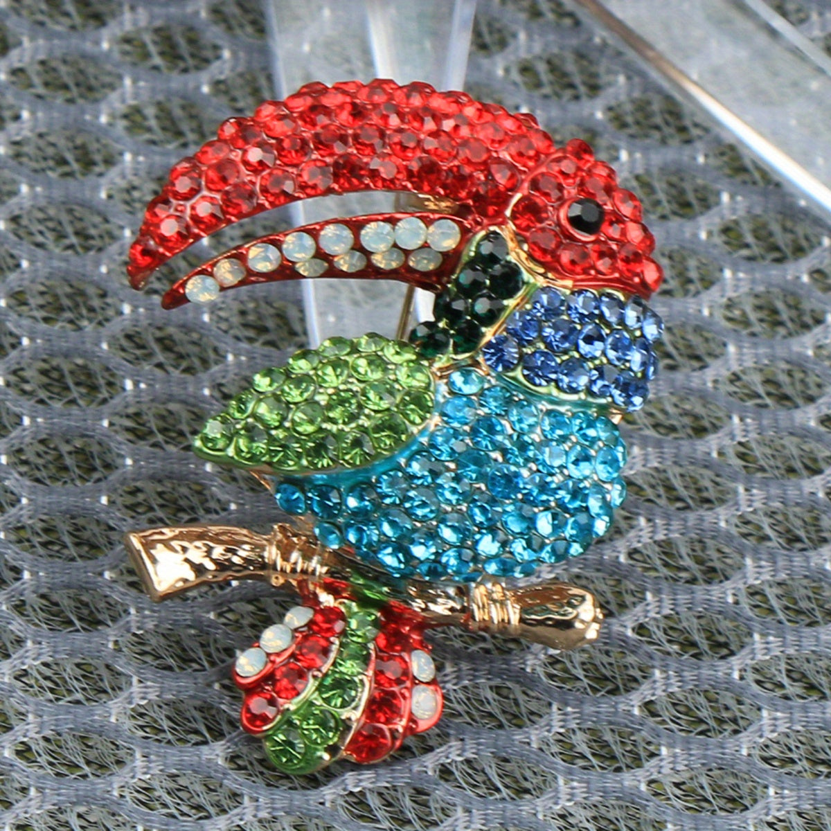 Chic Antique Rhinestone Brooch Pin, Kiyimlar, Kostyumlar va Kiyimlar uchun mos - Har qanday partiya kiyimiga zamonaviy qo'shimcha