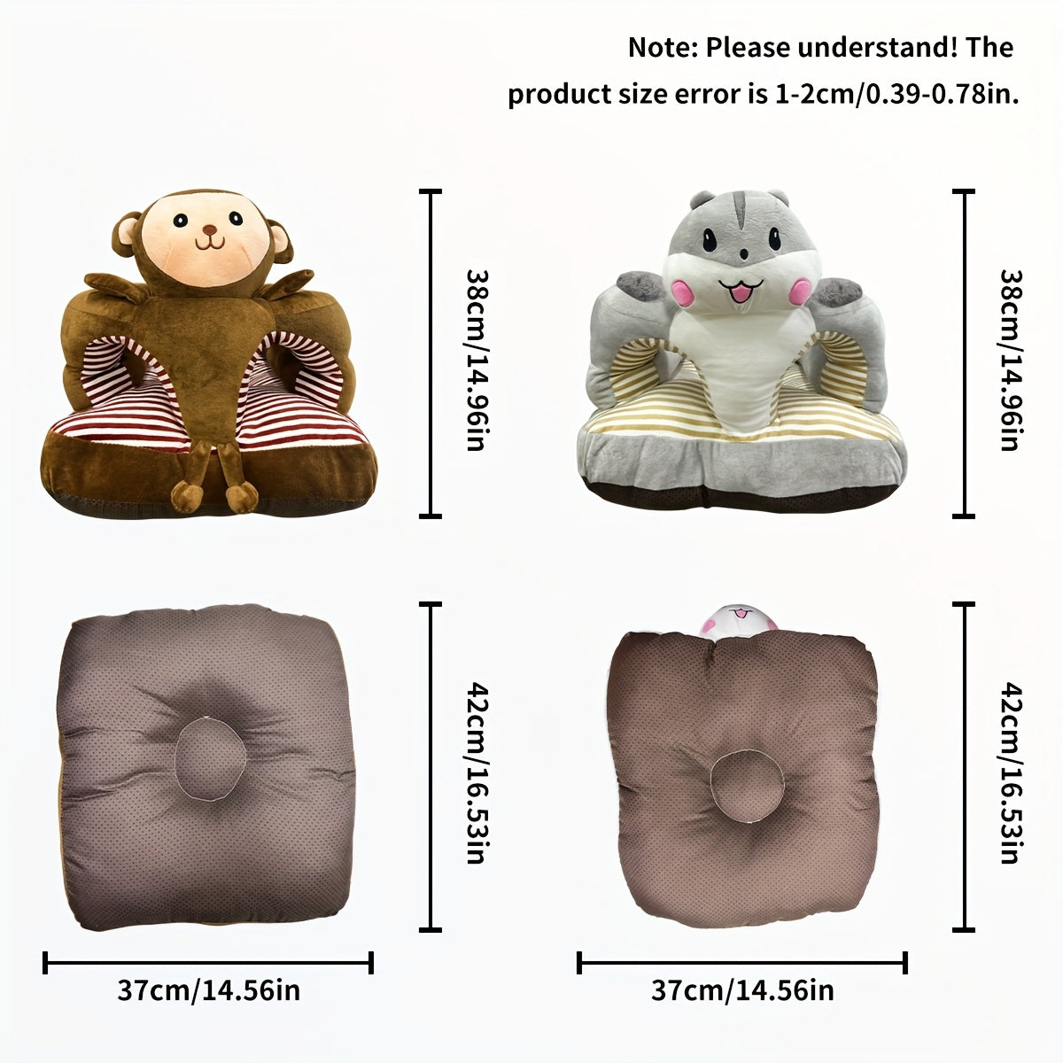 Adorable Cartoon Sofa for Kids, Helps Improve Sitting Posture, Backrest and Cute Design, Perfect Room Decoration