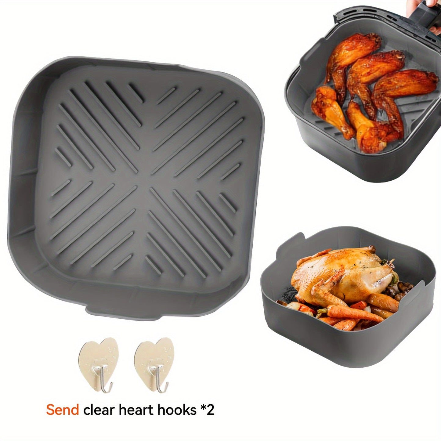 Essential Silicone Kitchen Accessories for Baking and Cooking: Reusable Air Fryer Liners, Non-Stick Baking Trays, Silicone Basket Bowls, and Oven Gadgets