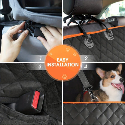 Upgrade your car seats with this waterproof and scratch-resistant dog hammock cover.